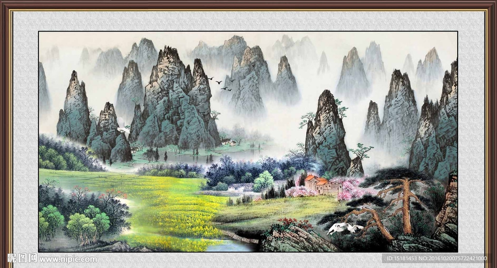 巨幅山水画