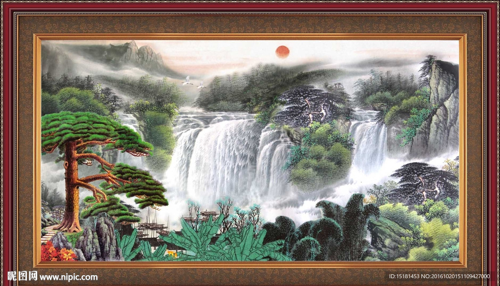 迎客松风景