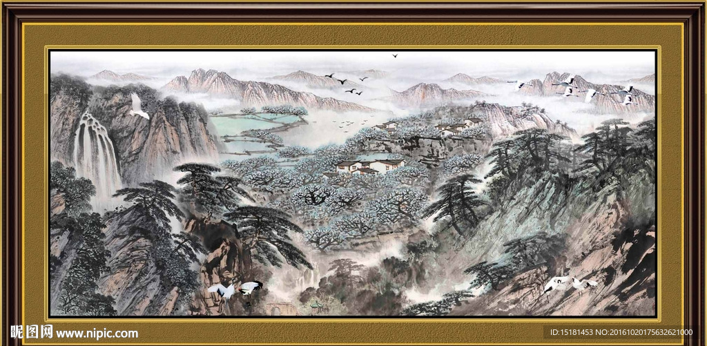水墨山水画