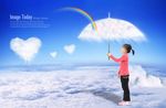 白云图案彩虹桥