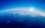 高空云层傍晚图