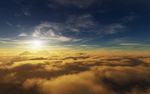 天空朝霞