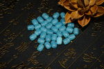 海蓝宝隔珠桶珠顶珠佛珠