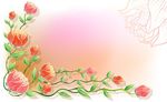手绘线条花纹