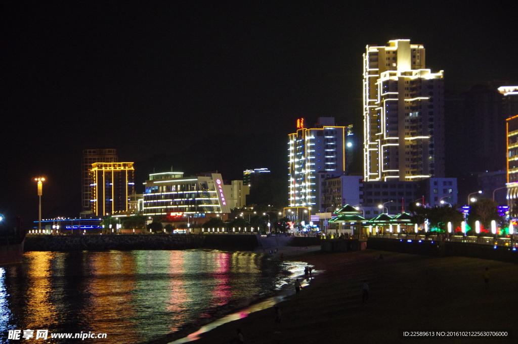 南澳岛海边夜景