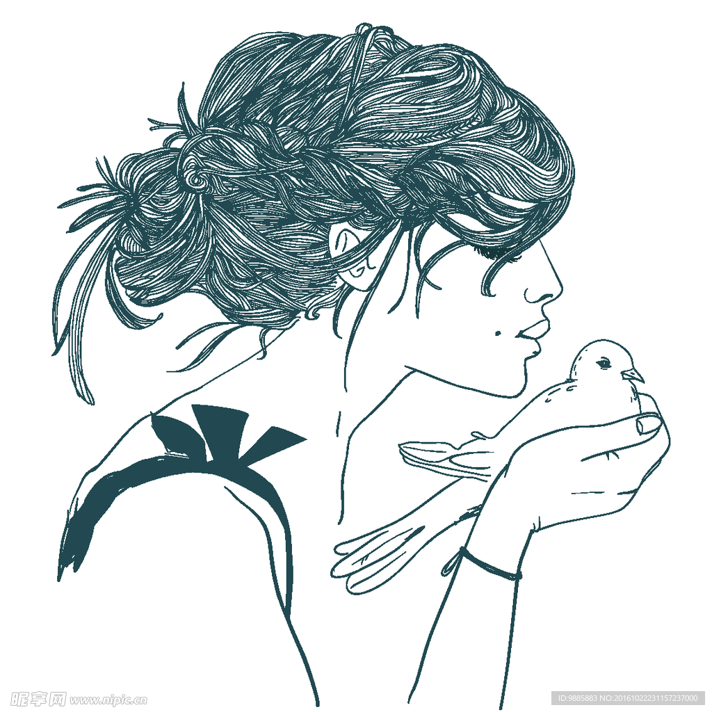美女插画