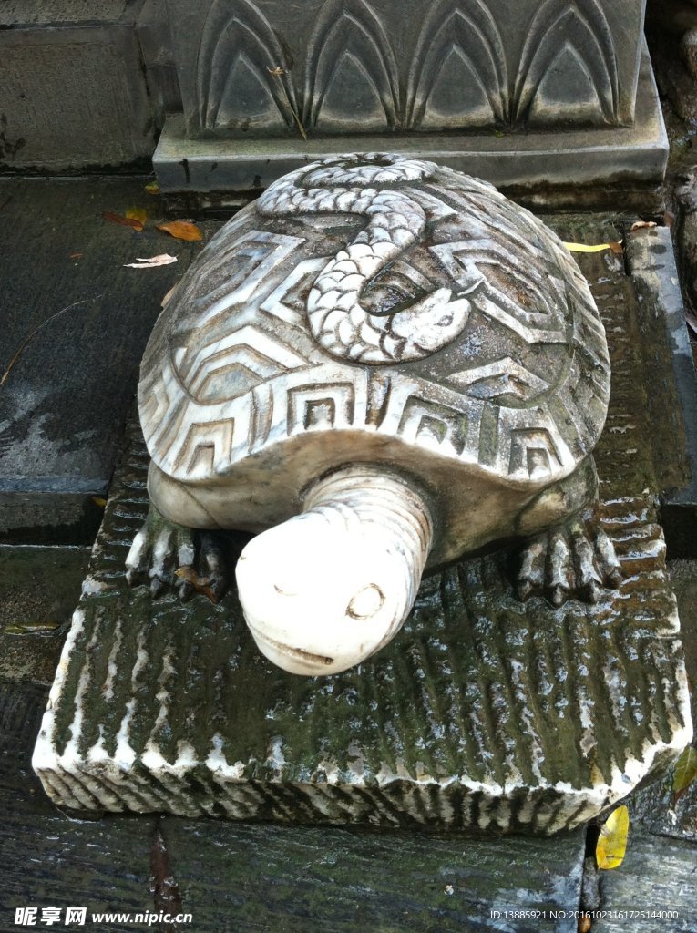 乌龟传统纹饰 雕像