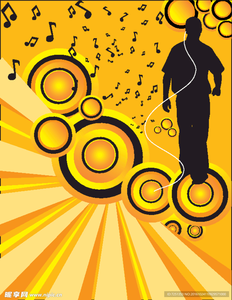 矢量欧美创意装饰 音乐元素