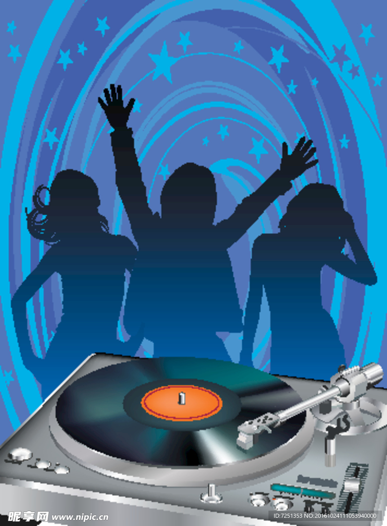 矢量欧美创意装饰 音乐元素