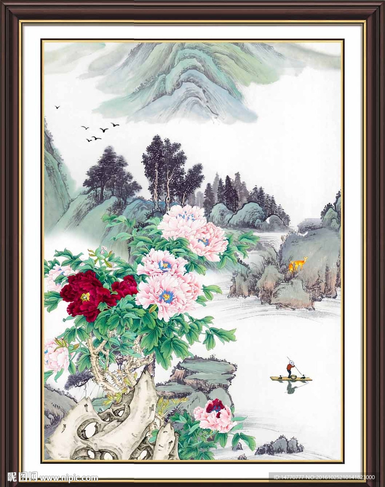 国画牡丹