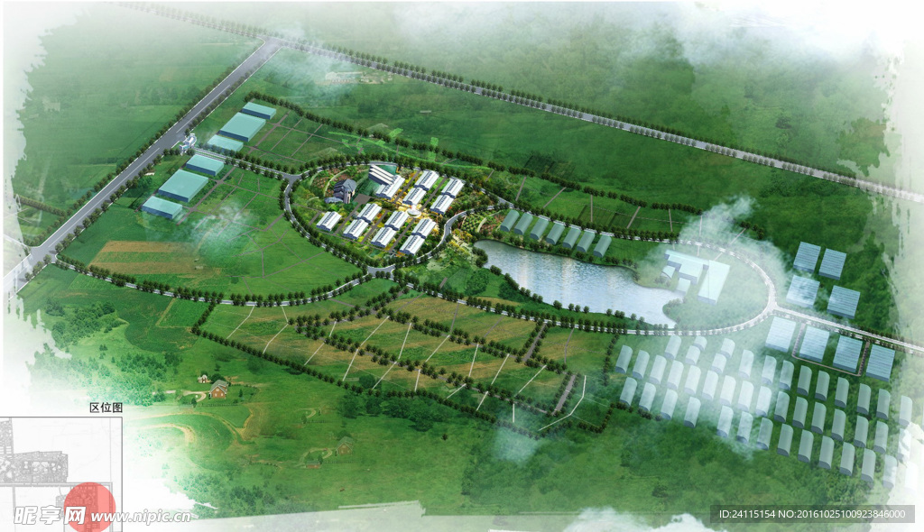 鸟瞰图 自然景观 建筑园林
