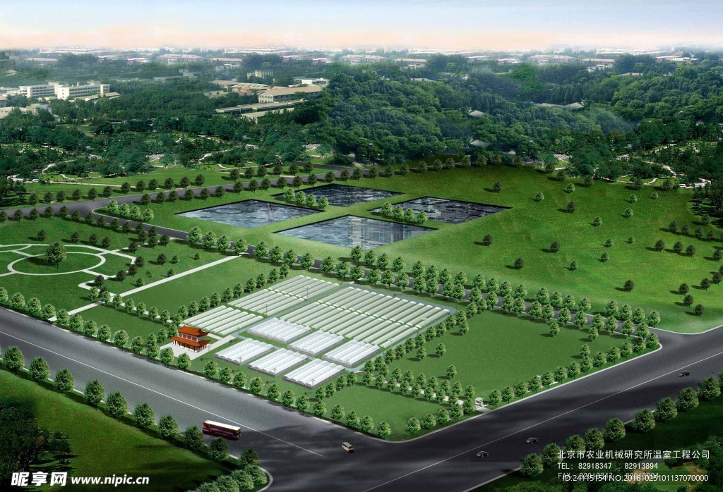 鸟瞰图 自然景观 建筑园林