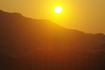 夕阳落山