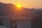 山边的夕阳