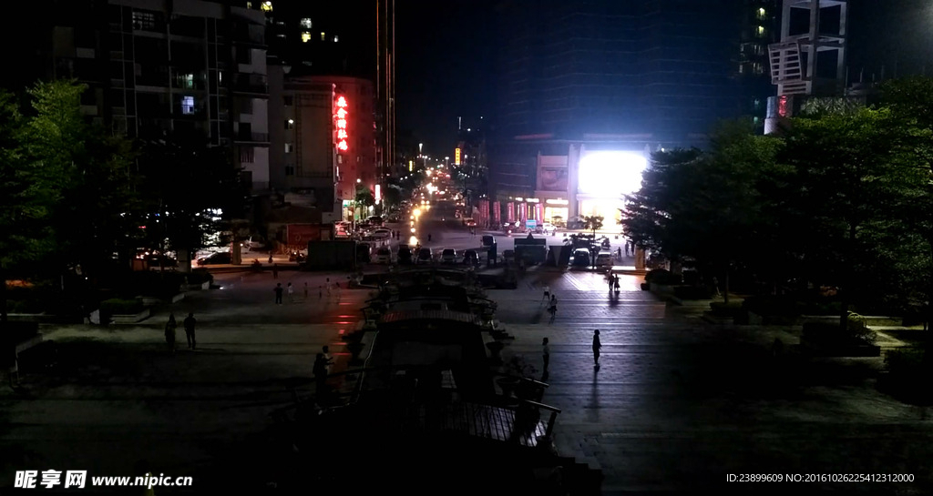 城市马路夜景 延时摄影