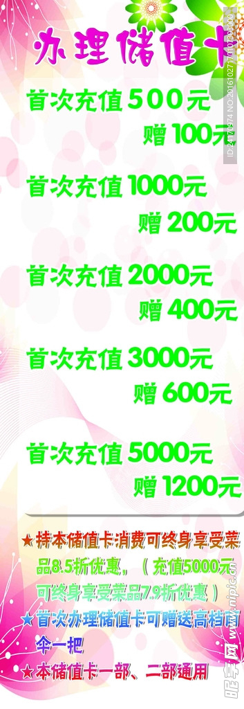 储值卡展架