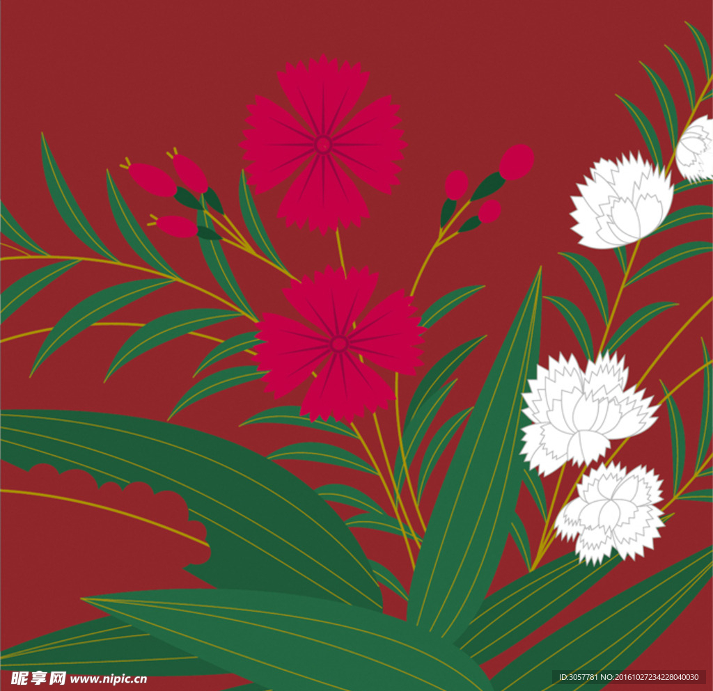 日式花纹图片