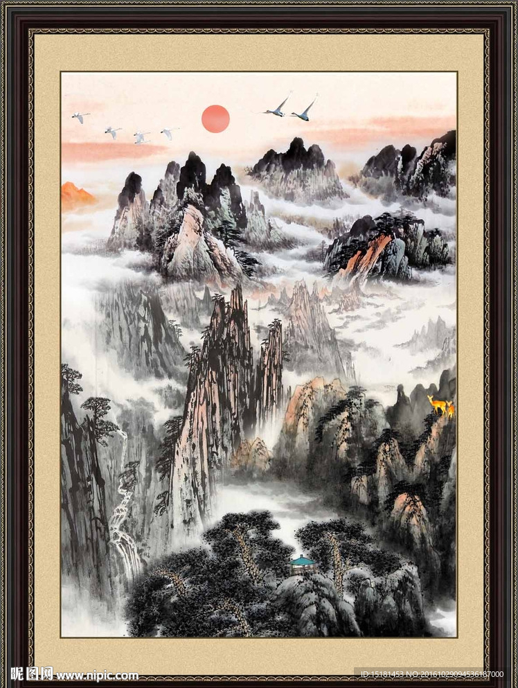 巨幅山水画