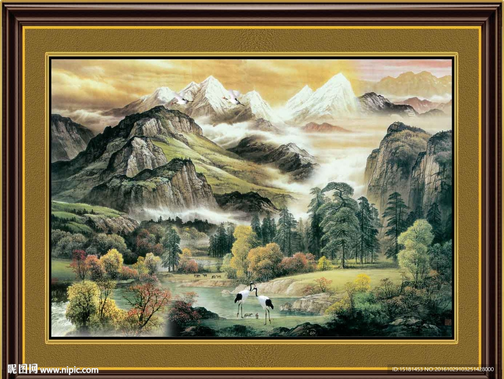 巨幅山水画