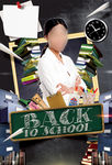 书籍办公用品黑板老师学校招生