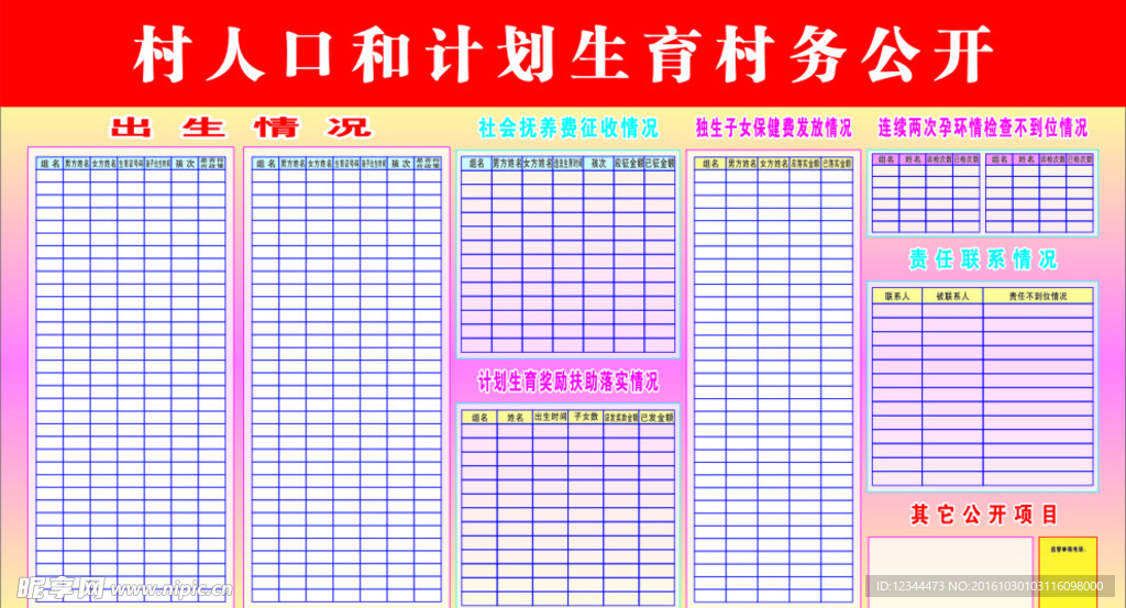 村务人口