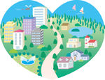 城市建筑插画