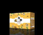 蜂蜜礼盒包装展开图