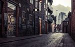 欧美黄昏街景