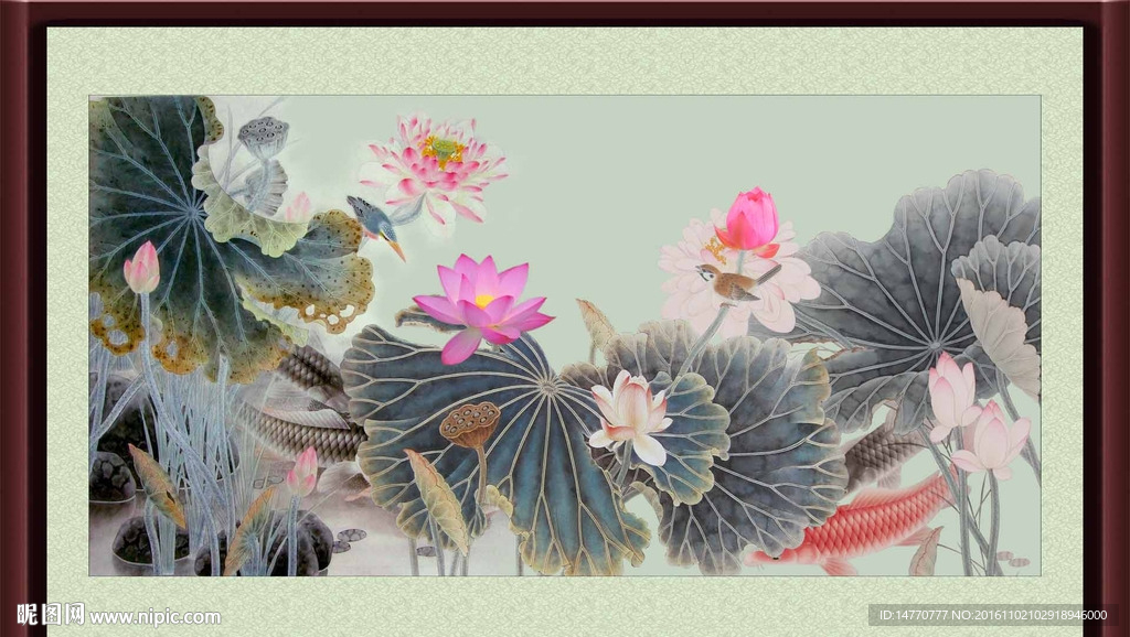 荷花图