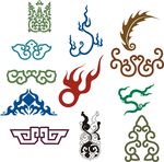 古典花纹 火焰