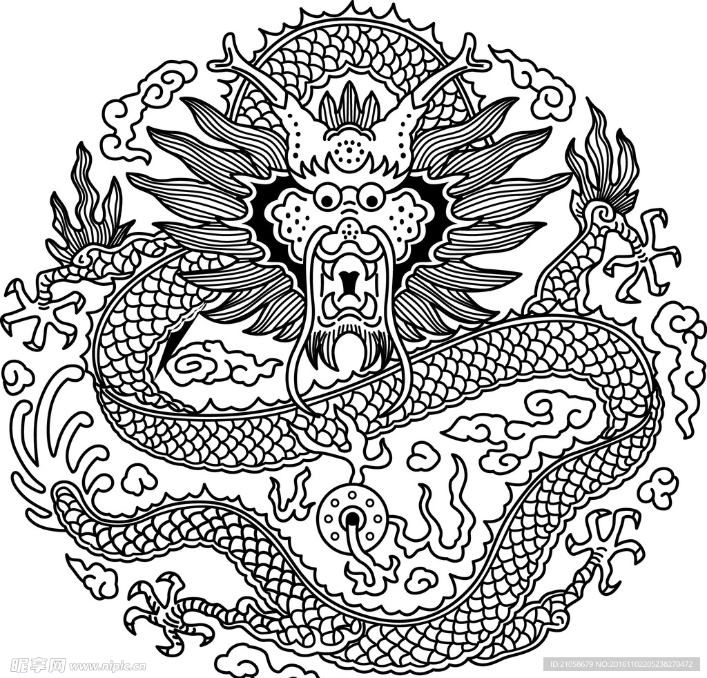 龙矢量图
