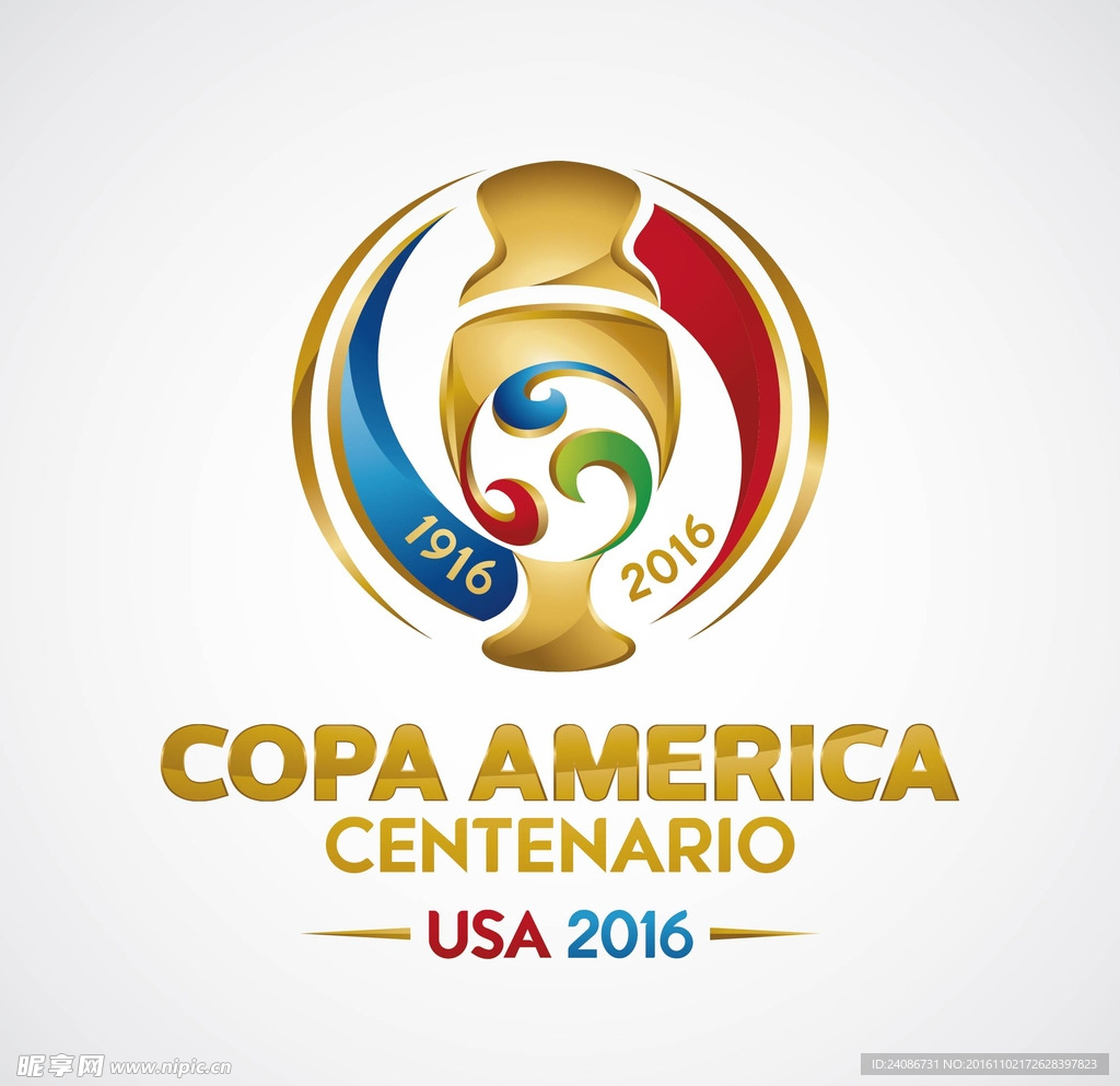 2016百年美洲杯logo