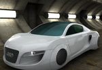 白色奥迪3D模型