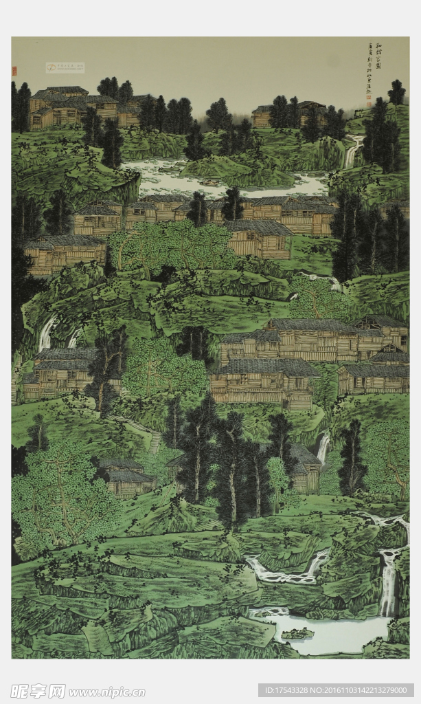 工笔山水