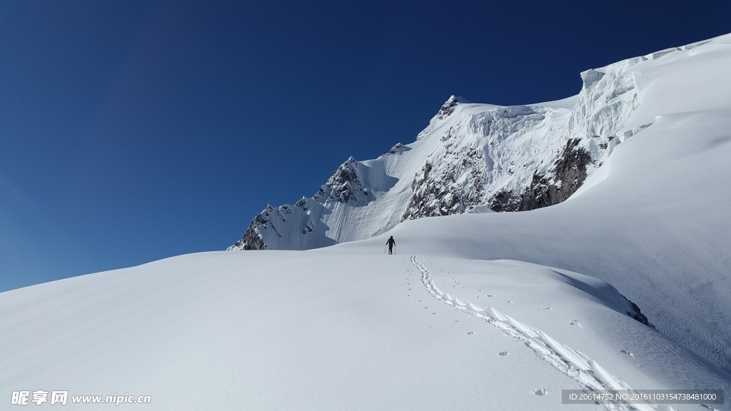 壮丽的雪山风景