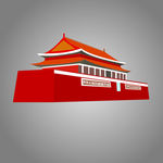 天安门矢量图