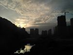 城市的黄昏