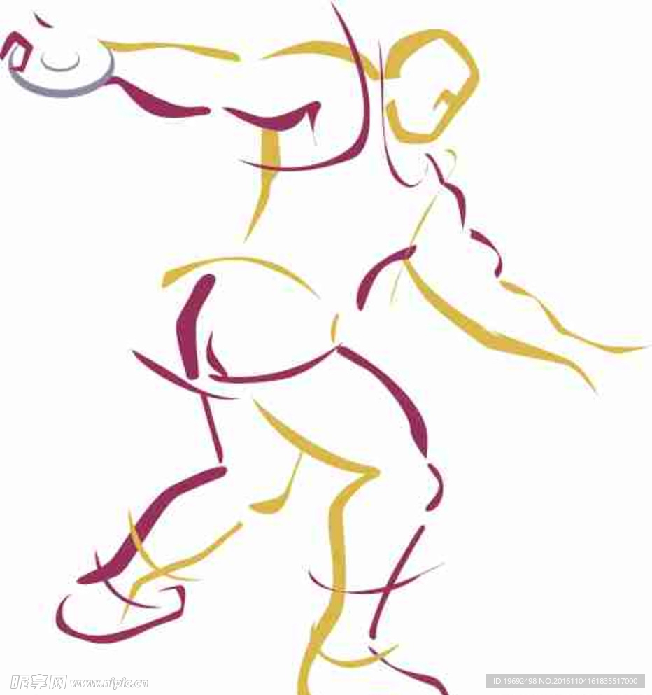 插画 矢量图  手绘 线条图