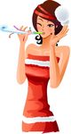 圣诞美女