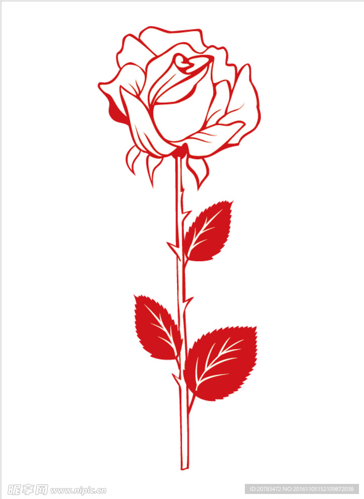 矢量玫瑰花 花朵海报 边款