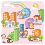 儿童字母背景
