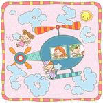 卡通天空飞行员素材