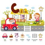 城市街道汽车人物素材