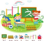 室内儿童教学素材