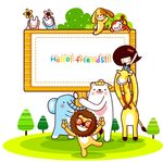 动物乐园招牌素材