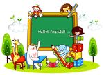 动物乐园学校素材