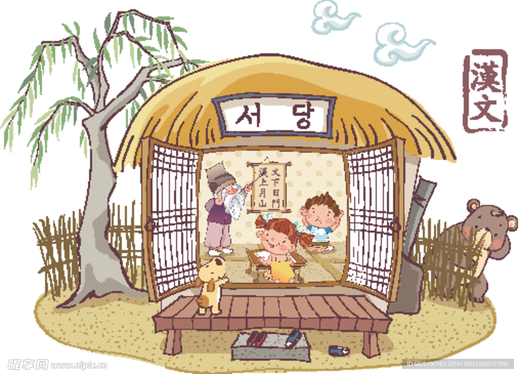 卡通古典人物素材