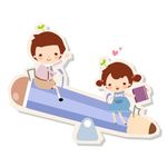 儿童瞧瞧板素材