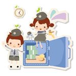 办公理财人物素材