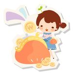 卡通儿童储蓄素材